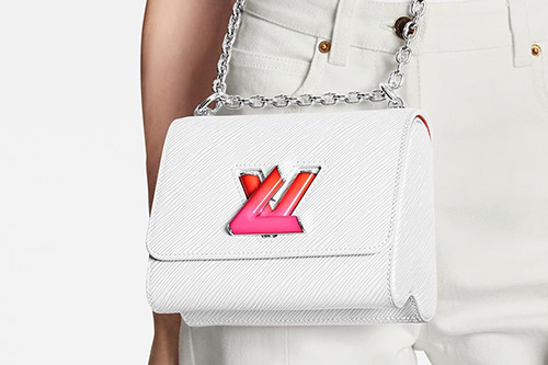 Louis Vuitton Bag Twist Printed White Epi 3D model