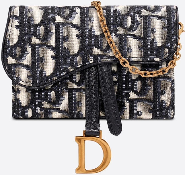 Dior Nano Saddle Pouch With Chain