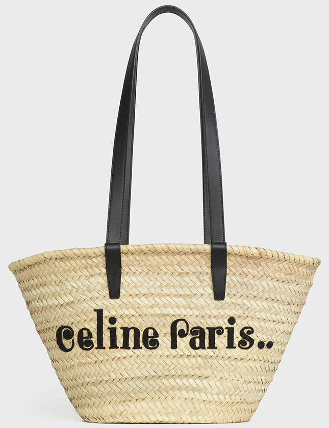Celine Raffia Tote Bag