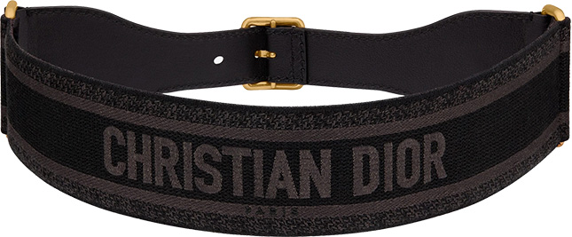 christian dior canvas belt
