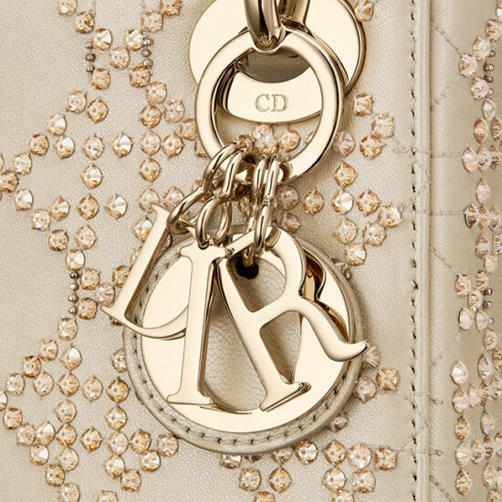 Lady Dior Platinum Beaded Cannage Bag | Bragmybag