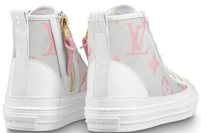 Louis Vuitton, Shoes, Louis Vuitton Lv 48 High Top Trainer Sneaker Boot  Nuage White G0 029 Size 6