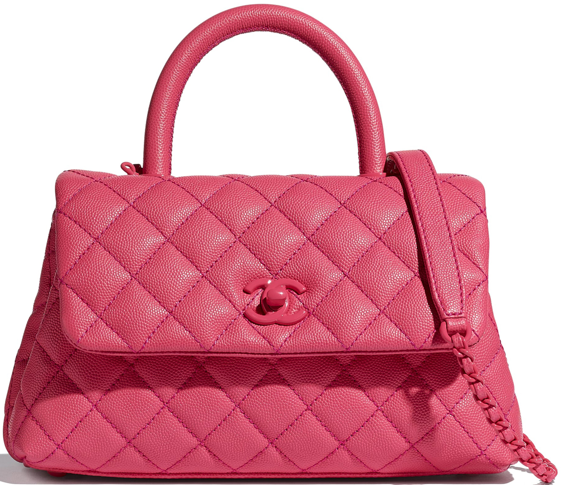 Chanel Pink Caviar Quilted Small Lizard Coco Handle Flap Bag  Labellov   Buy and Sell Authentic Luxury