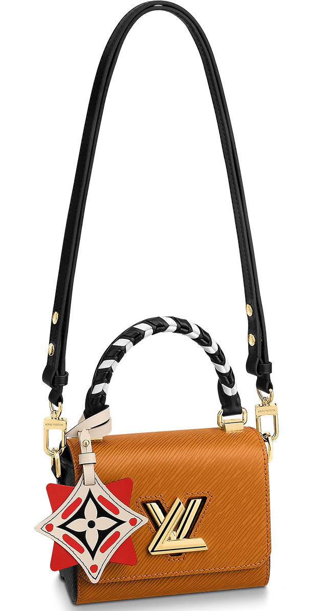 LOUIS VUITTON Epi Twist MINI Chain Shoulder Bag Leather Noir M56117  90196226