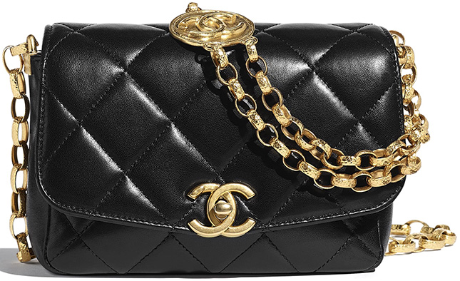 Top 37+ imagen chanel coin chain bag