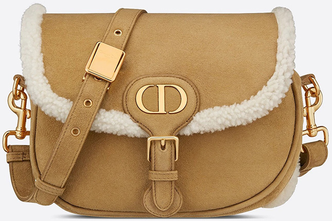 Christian Dior Small Shearling Bobby Crossbody Bag - Neutrals Crossbody Bags,  Handbags - CHR222291