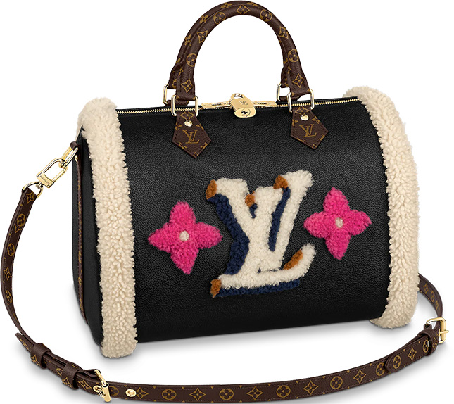 Louis Vuitton Monogram Limited Edition Shearling Storm Bag Louis Vuitton