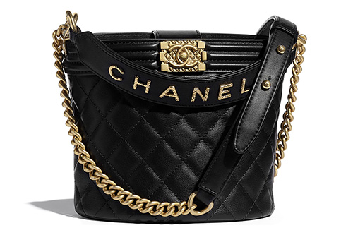 Chanel White Lambskin Leather Drawstring Bucket Bag  Lyst