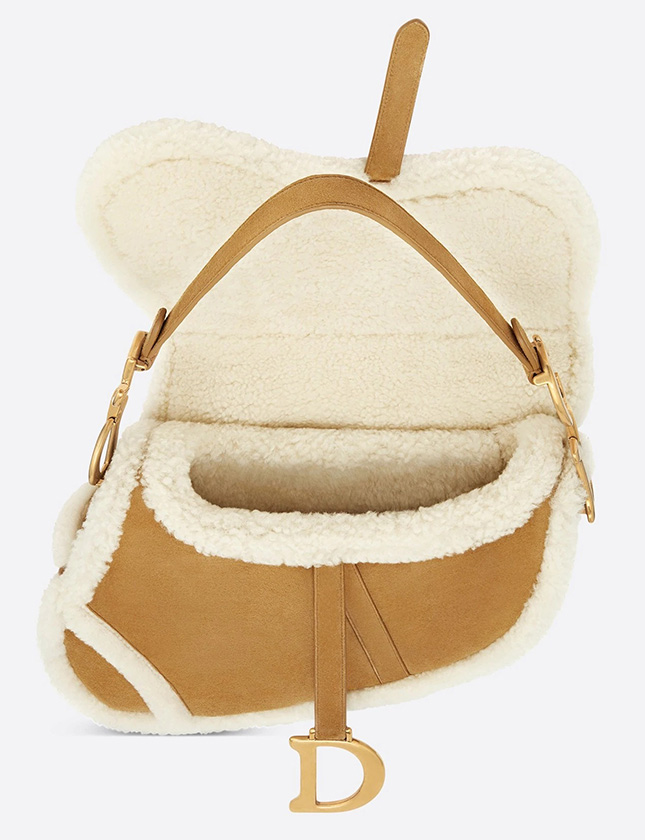 Dior Saddle bag in brown and beige suede and sheepskin Leather Deerskin  ref.950828 - Joli Closet