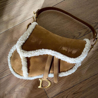 Dior Shearling Saddle Bag thumb