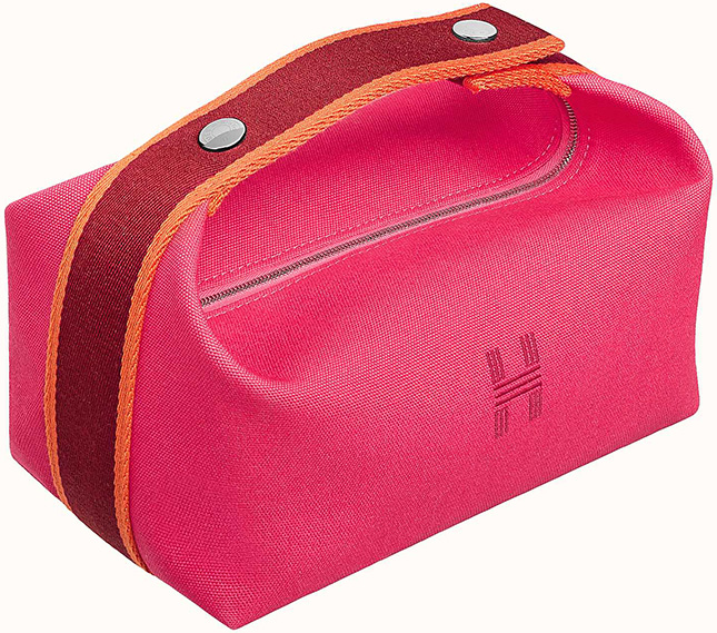 Hermes Bride-A-Brac GM Toiletry Case Toile Red - Luxury In Reach