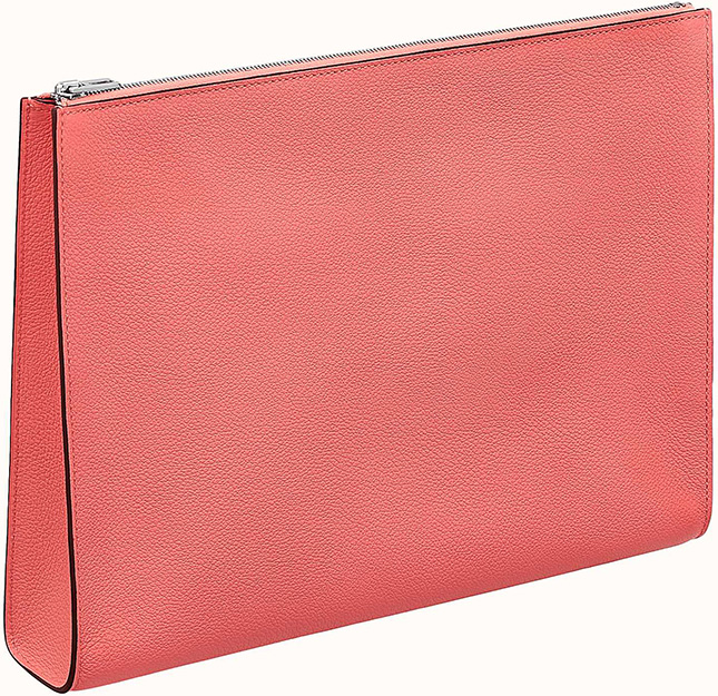 Hermes Zipengo Verso Pouch Evercolor PM Pink 18554813