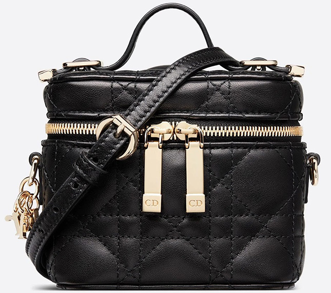 Christian Dior Small Cannage Lady Dior Vanity Case - Neutrals Crossbody Bags,  Handbags - CHR360952