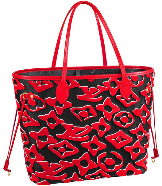 Louis Vuitton LVxUF Urs Fischer Red Monogram Speedy Bandouliere 25 Strap Bag