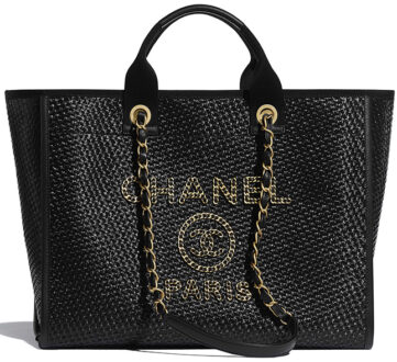 Chanel Deauville Woven Chain Leather Logo Bag | Bragmybag