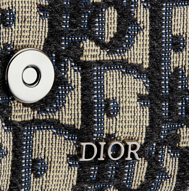 Saddle Case for AirPods Pro Blue Dior Oblique Jacquard