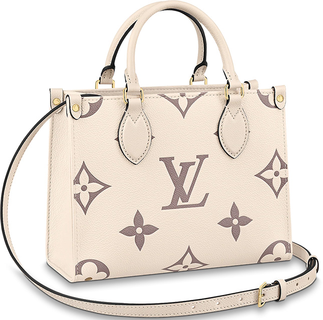 Louis Vuitton OntheGo PM Bag Dove/Cream Small S 16" M45779 NEW! SOLD  OUT