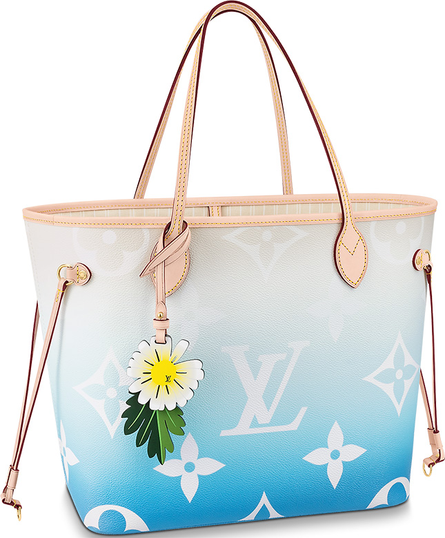 ❤️NEW LOUIS VUITTON Damier Ebene Large Travel Luggage Tag Bag Charm Flowers  Gold