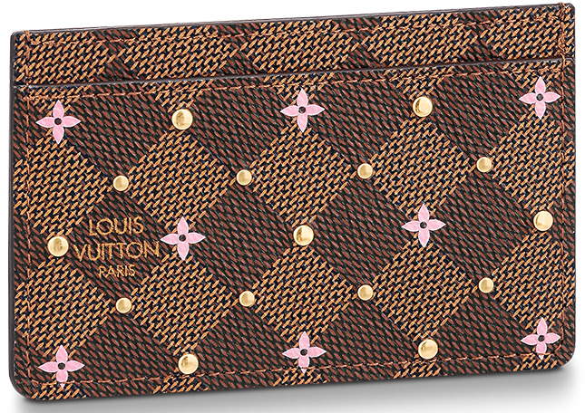 Louis Vuitton Card Holder Studded Damier at 1stDibs