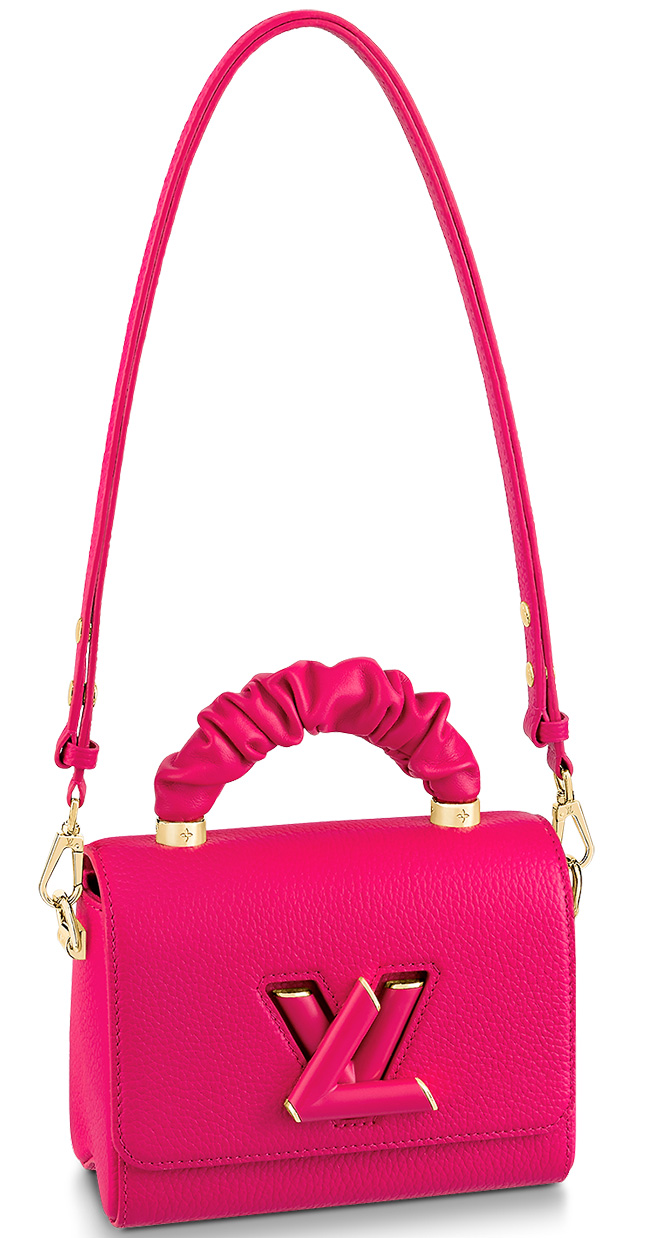 Louis Vuitton Twist MM Bag With Scrunchie Handle And Red Cowhide - Praise  To Heaven