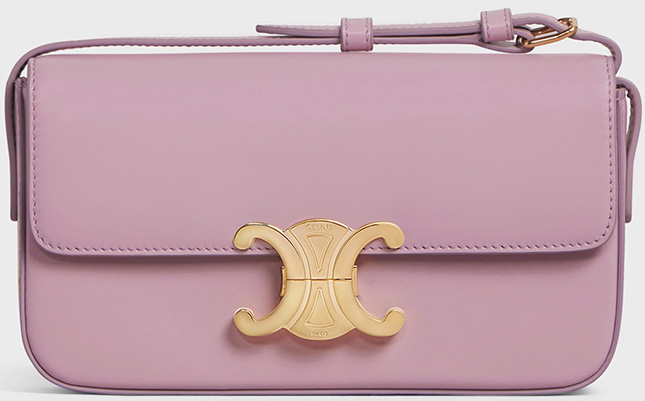 Celine Triomphe Shoulder Bag in Pink