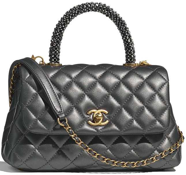 Chanel Coco Handle Bag With Strass Handle