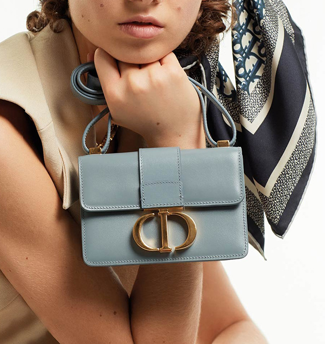 Túi Dior Small 30 Montaigne Bag Blue Oblique Jacquard best quality  Ruby  Luxury