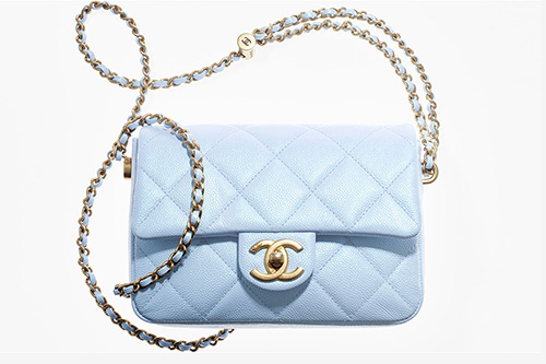 Chanel Mini Classic Square Lambskin Single Flap Bag (SHG-3rD17V