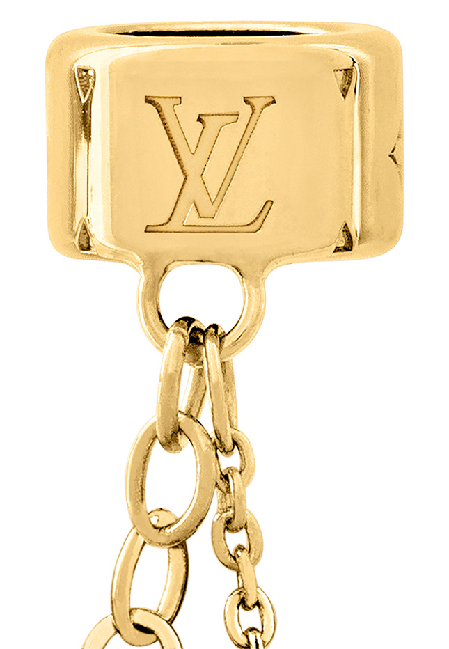 Louis Vuitton Monogram Earphone Earrings Drop