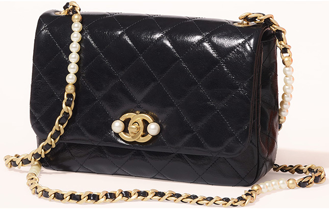 Chanel Classic Vertical Pearl Clutch With Chain, Bragmybag