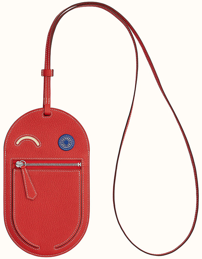 HERMES Chevre Mysore In-The-Loop Phone To Go PM Case Rouge De