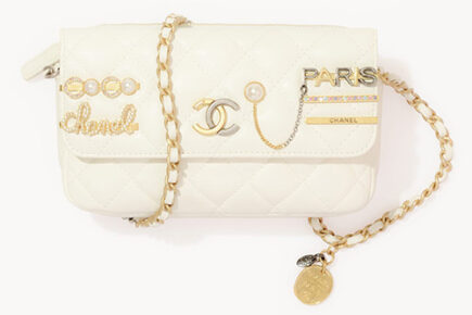 Chanel Pearl Strass Signature Flap Phone Holder | Bragmybag