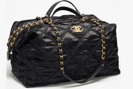 Chanel Nylon Gross Grain Travel Bag thumb