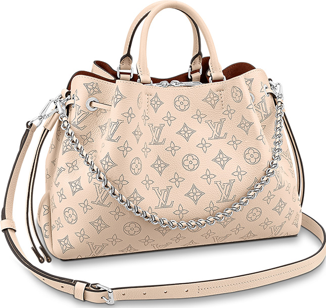 Louis Vuitton Bella Tote Bag Mahina Leather Silver Color Hardware –  EliteLaza
