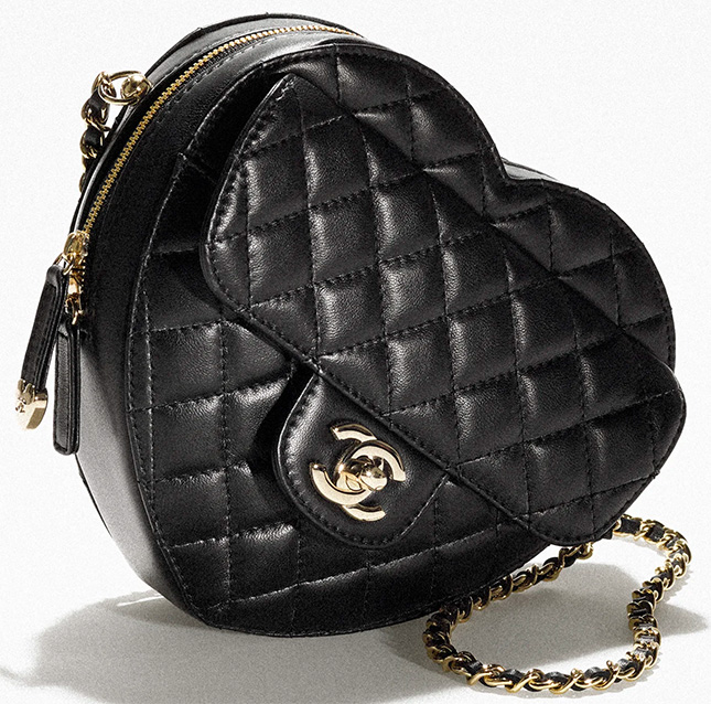 Chanel Purple Quilted Lambskin Mini CC “In Love” Heart Bag Gold Hardware,  2022 Available For Immediate Sale At Sotheby's