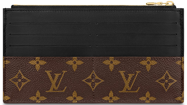 Louis Vuitton Slim Purse Monogram Canvas Black 2328013