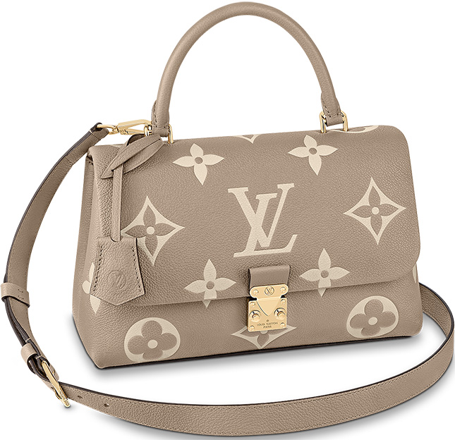 Louis Vuitton MADELEINE BB Embossed Grained Cowhide Leather Creme Beige  M46008