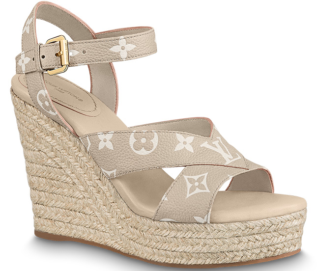 Louis Vuitton LV by The Pool Starboard Wedge Sandal