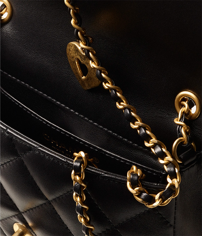 Chanel Mini Flap Bag With Heart CC Charm | Bragmybag