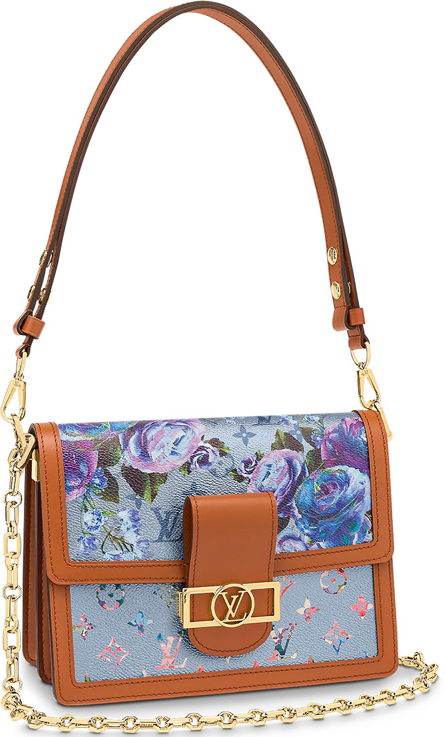 Dauphine bag in FW22 floral print 💜 @louisvuitton #LVFW22
