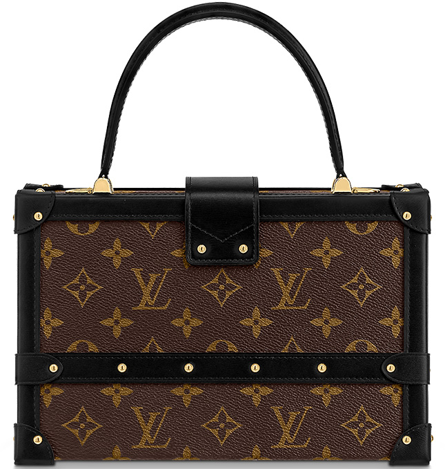 Louis Vuitton Petite Malle V Mother Of Pearl And Leather Top