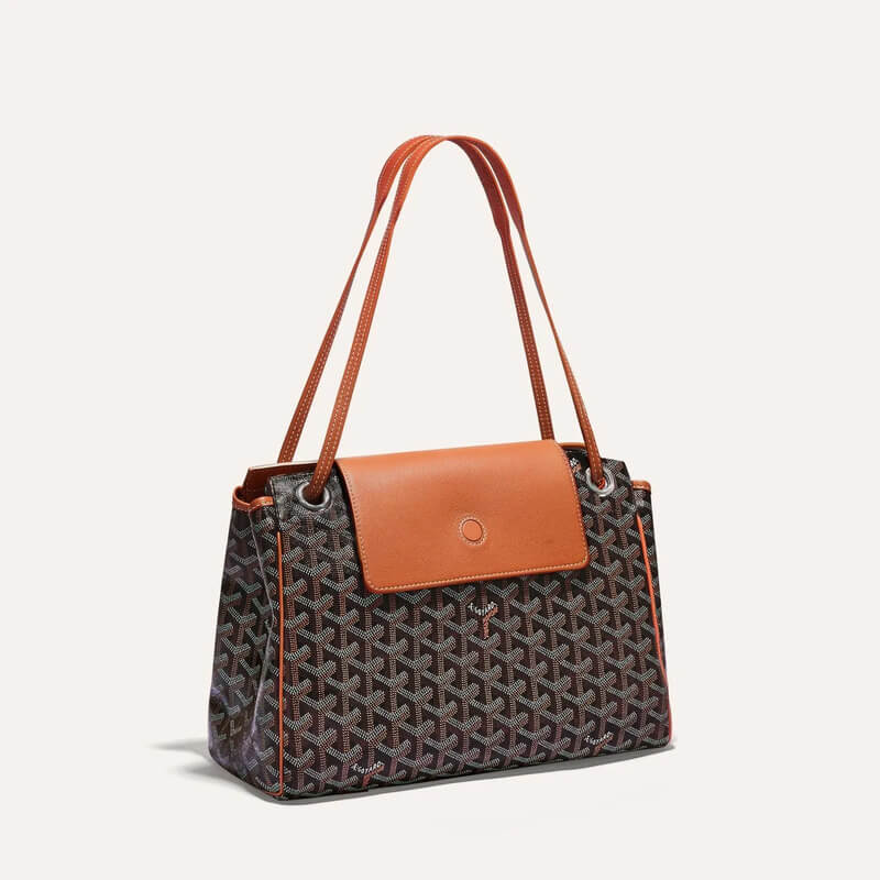 ROUETTE PM BAG IN GOYARDINE CANVAS AND CALFSKIN – Madame Luxe