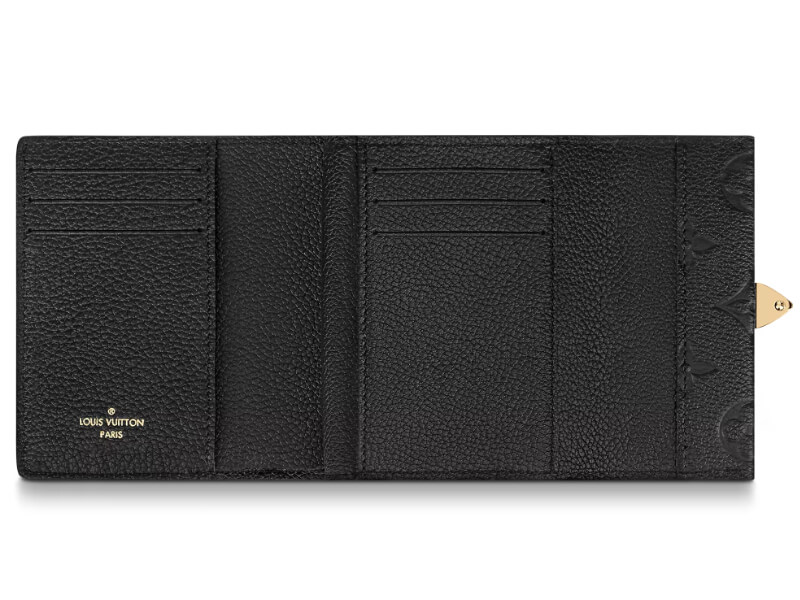 LOUIS VUITTON Empreinte Metis Compact Wallet Black 1282936