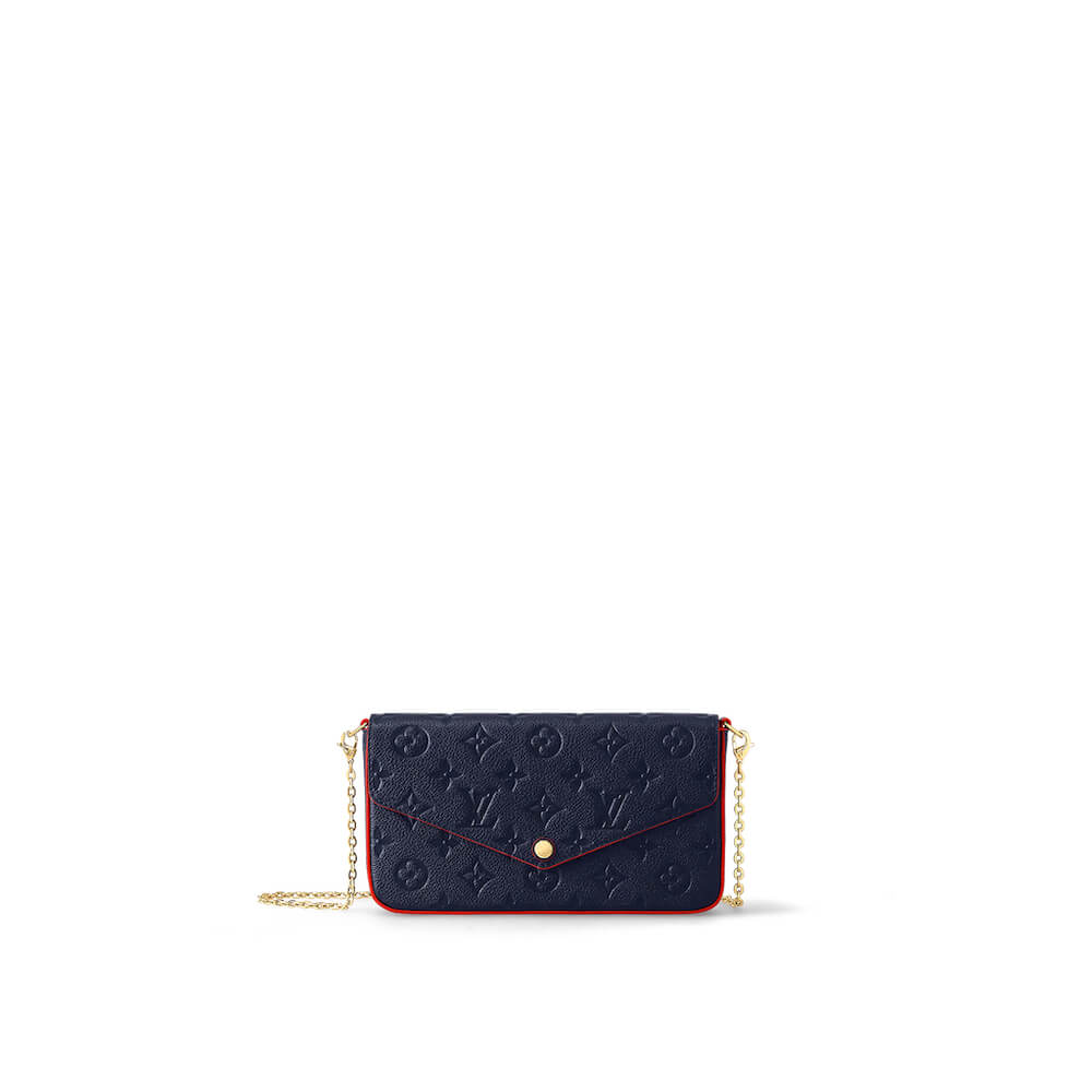 Louis Vuitton Felicie Pochette Monogram Empreinte Leather DARK