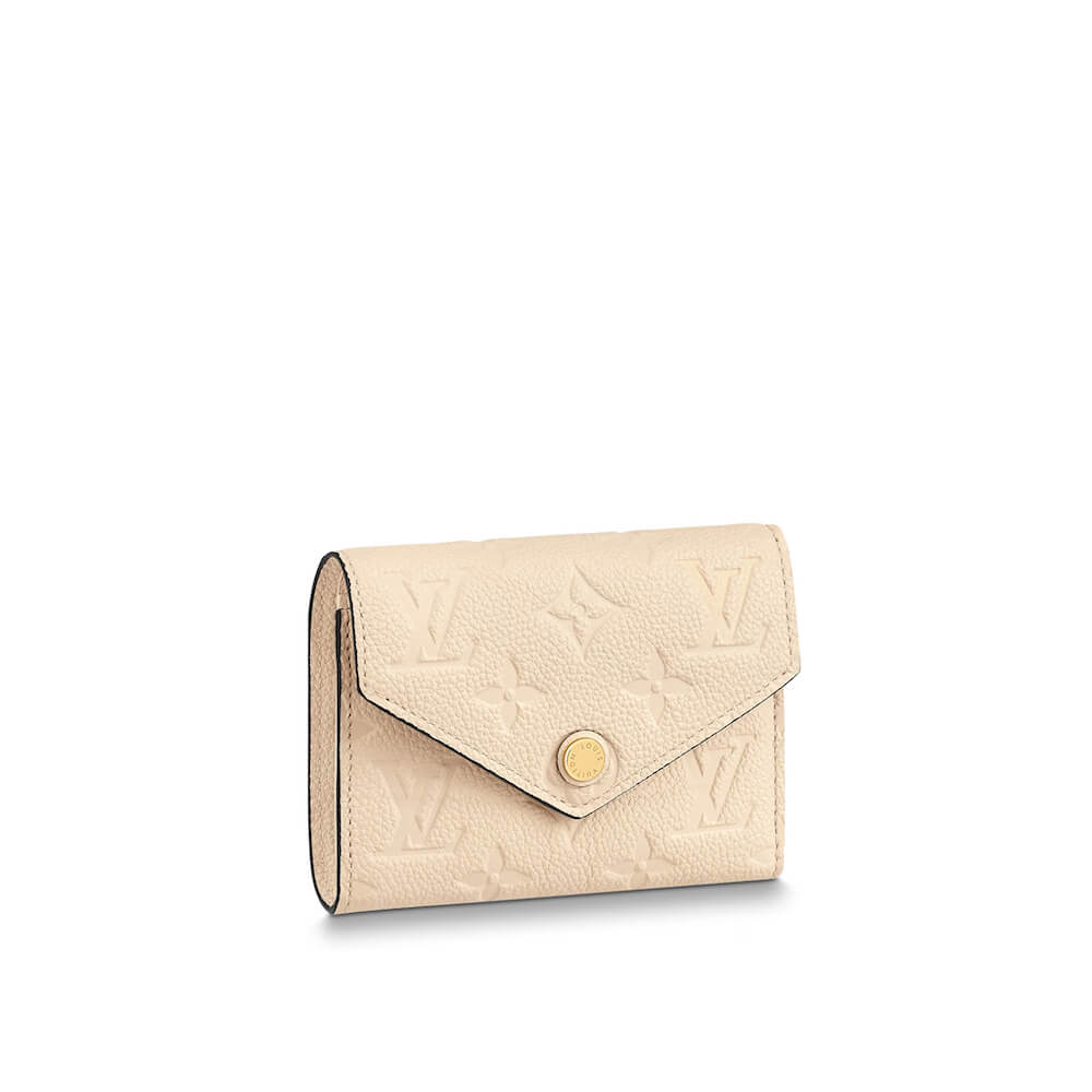 Louis Vuitton Victorine Wallet Black Beige Monogram Empreinte Leather