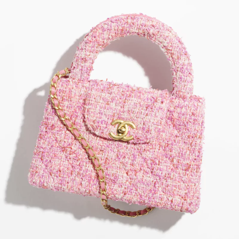 chanel kelly bag cotton tweed