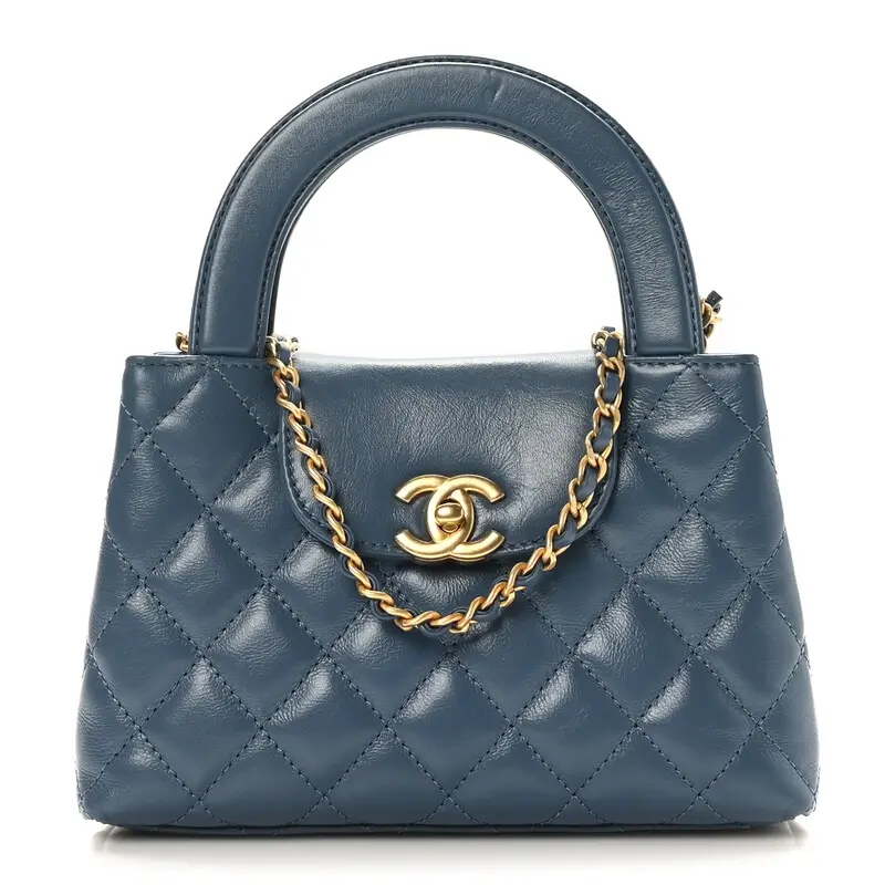 chanel kelly bag dark blue