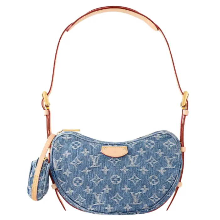 louis vuitton croissant bag denim