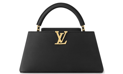 Louis Vuitton Capucines East West MM Bag in Grained Calfskin Featured image