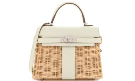 Hermes Mini Kelly Picnic Bag in Wicker Swift Featured image